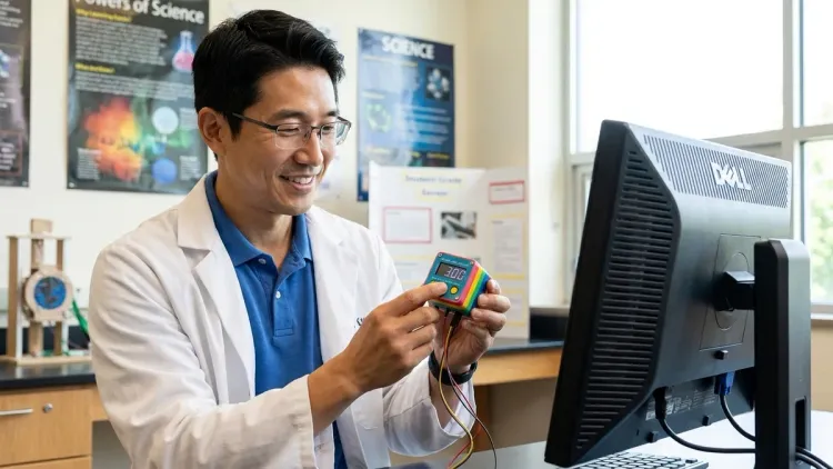 How accurate are student-grade air quality sensors compared to professional monitors?