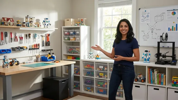 How do you prevent a dedicated STEM room from becoming a cluttered storage space?