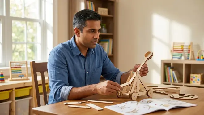 Hape Junior Inventor Catapult Kit