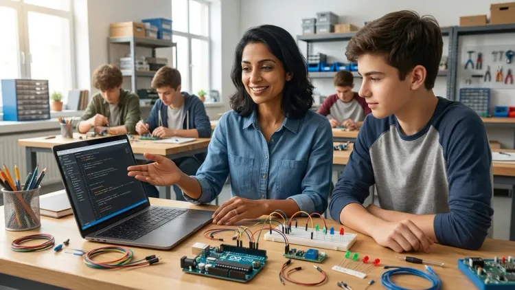 Advanced Stage: Ages 11+ — Arduino IDE and Text-Based Embedded Programming