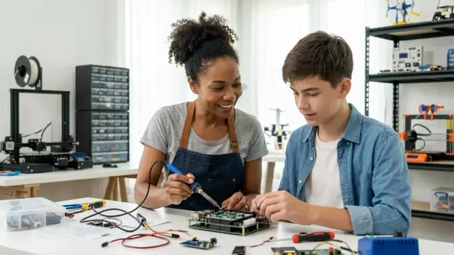 What's the difference between STEM activities for teenagers versus activities for younger children?