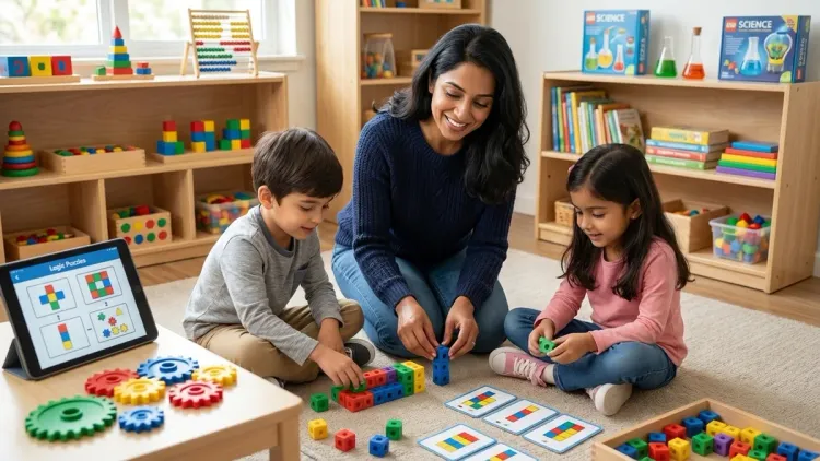 Step 3: Transition to Symbolic Logic and Pattern Recognition (Ages 6-7)