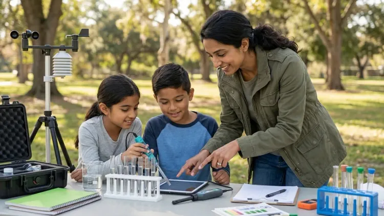 Learn data collection and analysis with physical science experiments