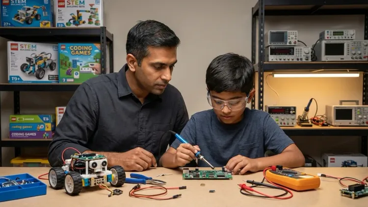 How long does it take for a 10 year old to progress from beginner STEM toys to using actual professional tools?