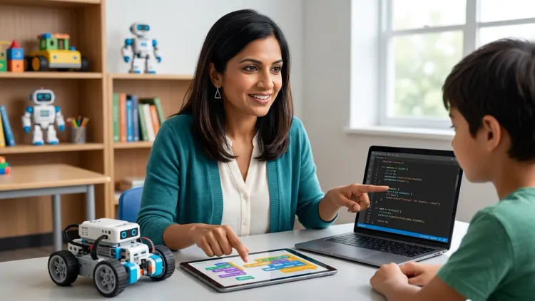 What signs indicate my learner is ready to transition from blocks to text?