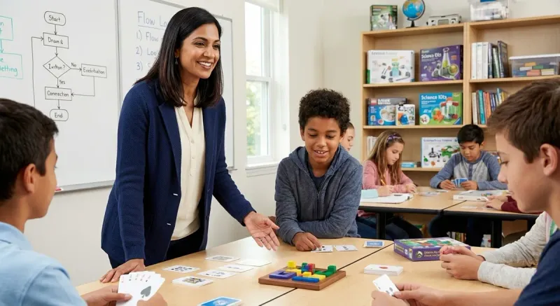 Best Unplugged Coding Games for Middle School STEM Labs