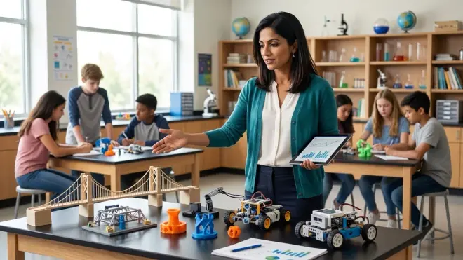 How long should a project-based STEM learning unit last for middle school students?